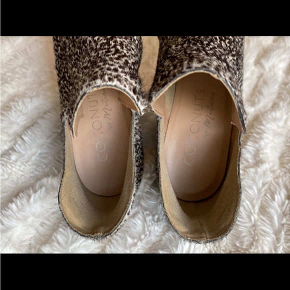 Real leather and fur booties size 8 Coconuts by Matisse - Picture 4 of 5